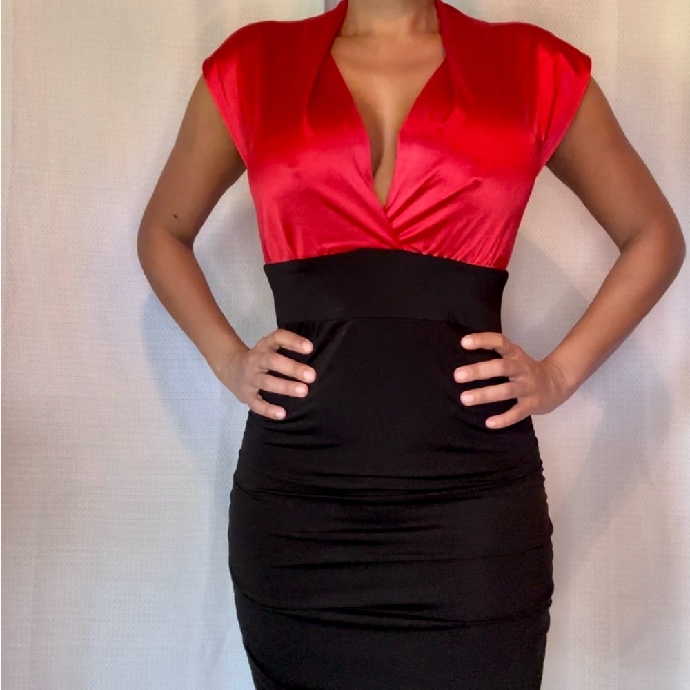 Red & Black Bombshell Dress